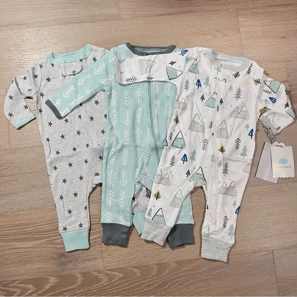 Cloud Island Kids Footless Pajamas Set PJs Unisex 0-3M